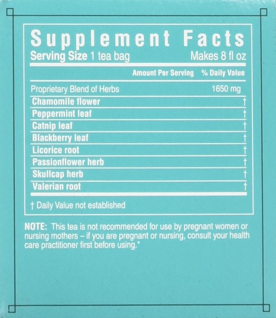 Chinese Medicinal Tea-Relaxing Herbal Tea Triple Leaf Tea 20 Bag