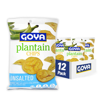 Goya Foods Plantain Chips With No Salt, 5 Ounce (Pack Of 12) 4932