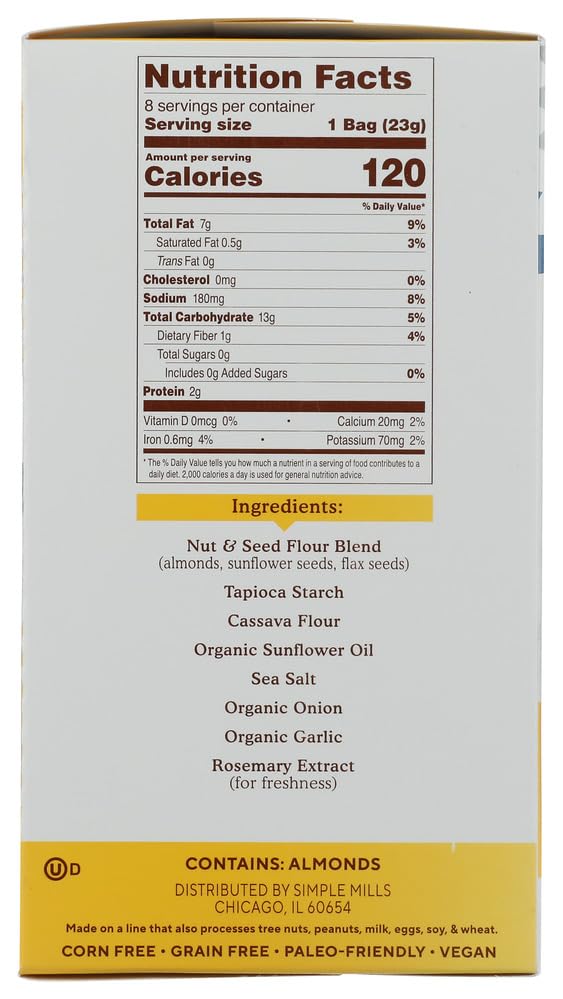 SIMPLE MILLS Fine Ground Sea Salt ers Snack Pack 8ct  0.8 OZ