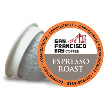 San Francisco Bay Compostable Coffee Pods - Espresso Roast (120 Ct) K Cup Compatible Including Keurig 2.0, Dark Roast