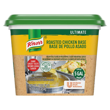 Knorr Professional Ultimate Chicken Paste Base Gluten Free, No Artificial Flavors Or Preservatives, No Msg Added, Colors From Natural Sources, 1 Pound (Pack Of 6)