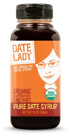 Date Lady Organic Date Syrup, 12 oz Squeeze Bottle, Vegan, Gluten-free, Kosher, Sugar Substitute, Model DSSQ008