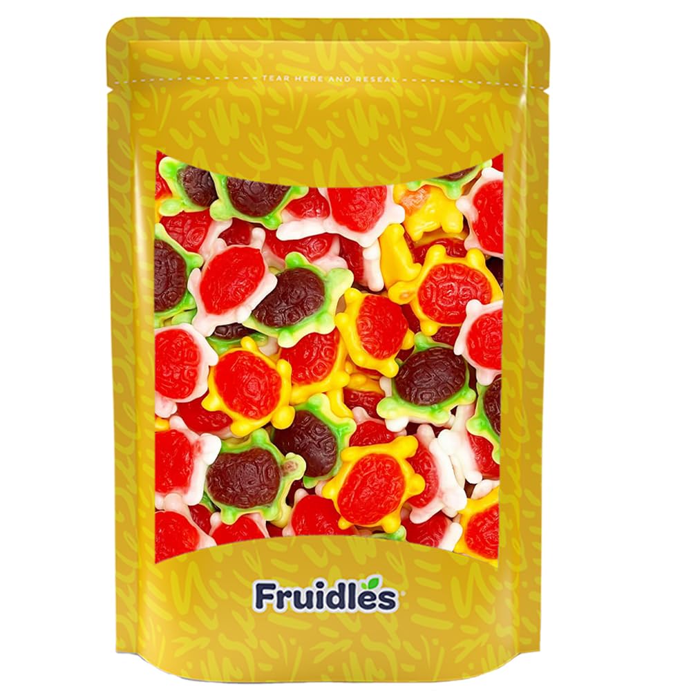 Fruidles Turtles Gummy Candy, Delicious Multicolor Fruit Flavors Gummies (Half-Pound)