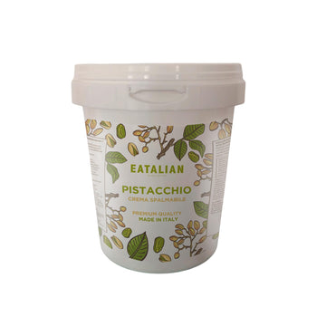 EATALIAN by AMZ BETTER Pistachio Cream, 35,27oz/1000 g, Delicious Spreadable with a Sweet and Unique Taste, Ideal on Bread and w