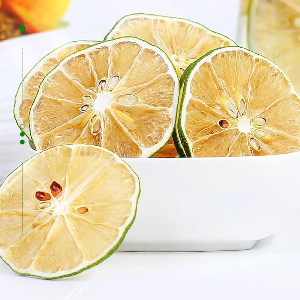 Dried Lime Slices 17.6oz/500g  Dehydrated Lime For Cocktails Cake Decoration Cocktail Decoration Table Flowers Candle Crafts  No Additives  No Sugar Added (17.6 oz)
