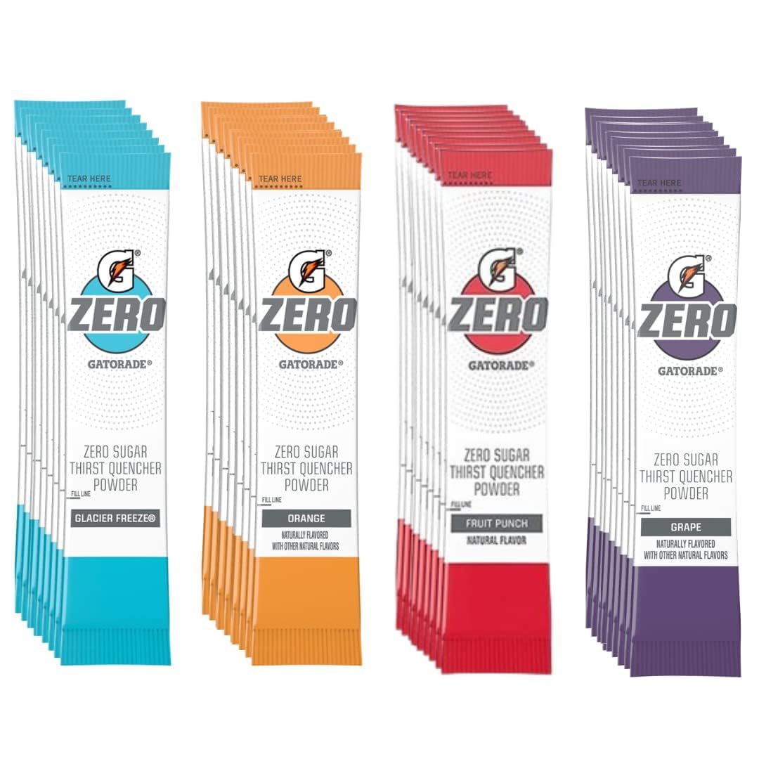 Gatorade G Zero Powder Variety Pack - Assorted Flavors - 40 Individual Packets