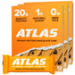 Atlas Bar - 20g Protein, 1g Sugar, 0g Seed Oils, 0g Artificial Sweeteners (Peanut Butter Chocolate Chip, 36 Count)