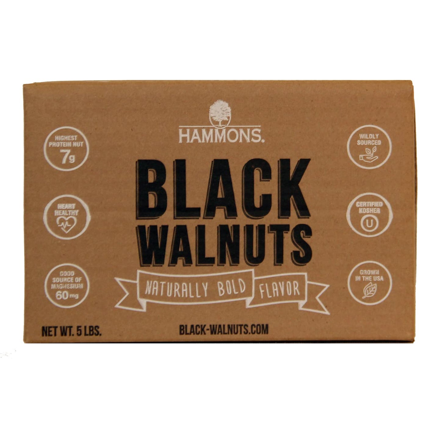 Hammons Black Walnuts Fancy Large Highest Protein Naturally Glutenfree Top Keto Nut, Bold/Distinct/Earthy/Nutty Bold, Distinct, Earthy, 80 Ounce