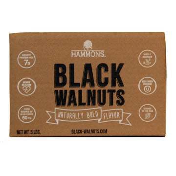 Hammons Black Walnuts Fancy Large Highest Protein Naturally Glutenfree Top Keto Nut, Bold/Distinct/Earthy/Nutty Bold, Distinct, Earthy, 80 Ounce