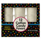Alberts Cotton Candy – 12 Pack – White Fluffy Sweet Treat – Resealable Tubs – Perfect For Parties & Events (Vanilla)