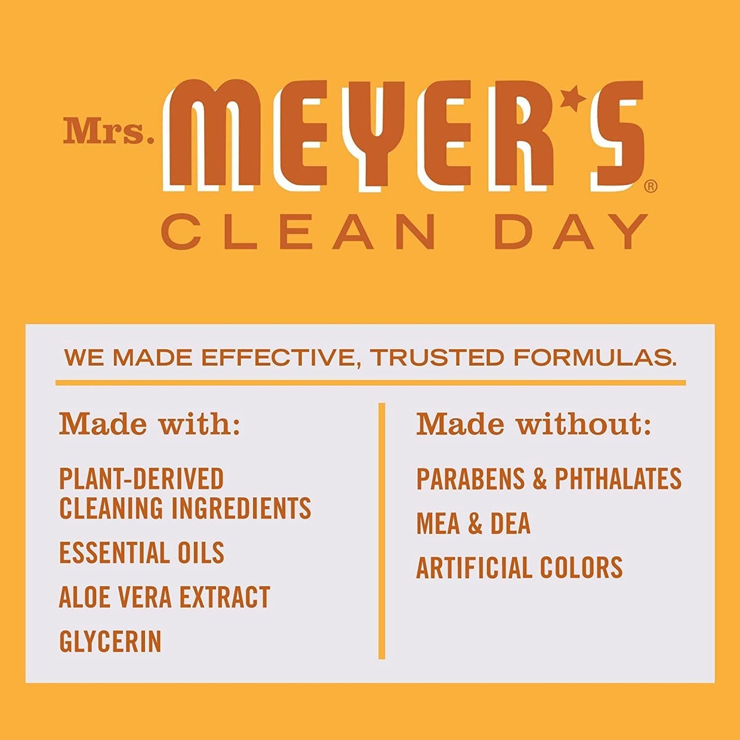 Mrs Meyers Clean Day Liquid, Orange Clove 16.0000 Oz (Pack Of 6)