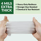 GORILLA SUPPLY Disposable Heavy Duty Vinyl Gloves, Latex Free, 4mil, Large, Clear, 100 Count