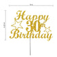 30 Birthday Cake Topper Gold Glitter, Party Decoration Ideas, Premium Quality, Sturdy Doubled Sided Glitter, Acrylic Stick. Made