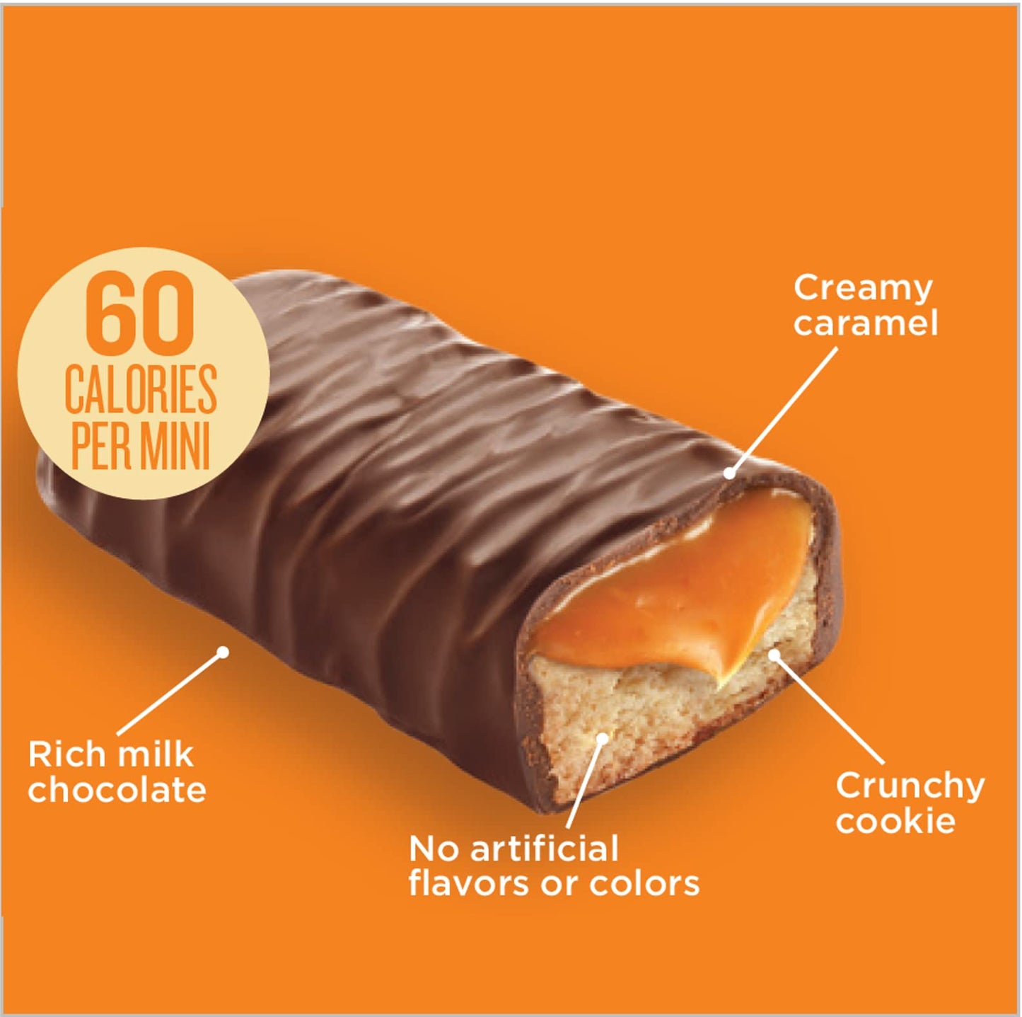 Little Secrets Milk Chocolate Caramel Cookie Bars | 48 Minis | Made In Europe | Nothing Artificial & No Sugar Alcohols | Sustain