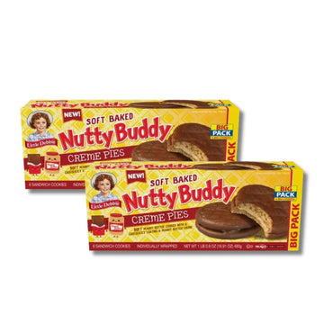 NEW NEW Nutty Buddy Creme Pies, Soft Baked Peanut Butter Cookies, Big Pack, 2 Pack