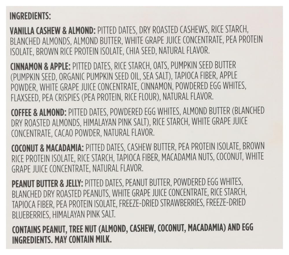365 by Whole Foods Market, Protein Chewy Bites, Variety Pack, 1.58 Ounce, Pack of 5