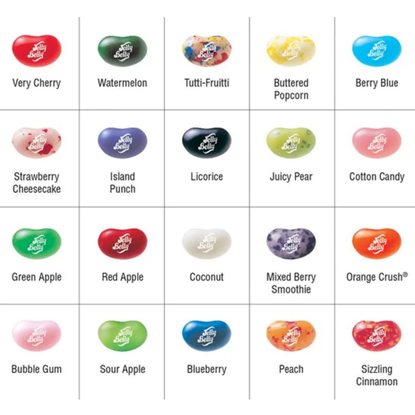 20 Mini Packs Of Assorted Flavor Jelly Beans, Individually Bagged For Halloween Or Birthday Party Favors, Bulk Chewy Candy, Pack