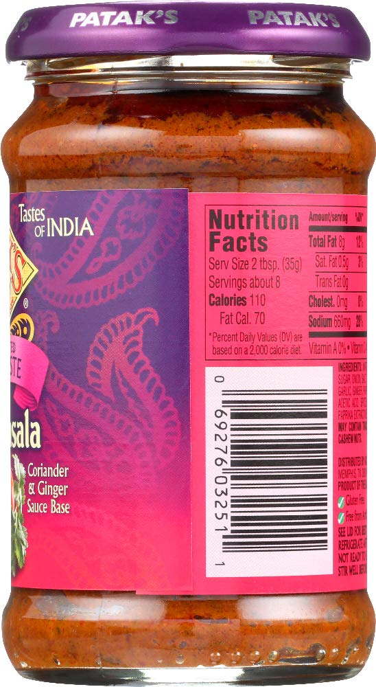 Pataks, Tikka Masala Curry Paste, 10-Ounce (6 Pack)