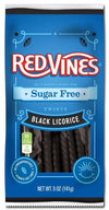 Red Vines Black Licorice Sugar Free Vines - 5 Oz. Bag, 12 Per Case