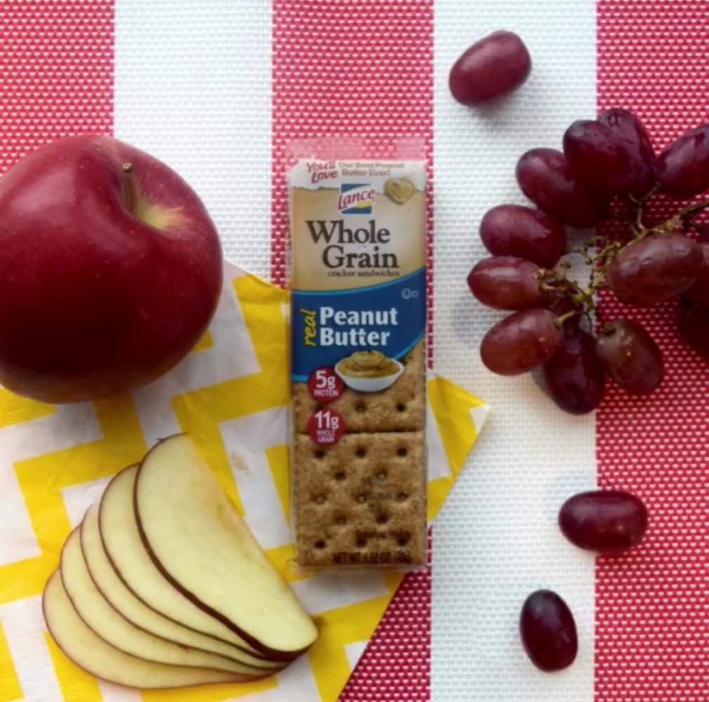 Lance Whole Grain Peanut Butter Crackers - 3 Boxes Of 8 Individual Packs