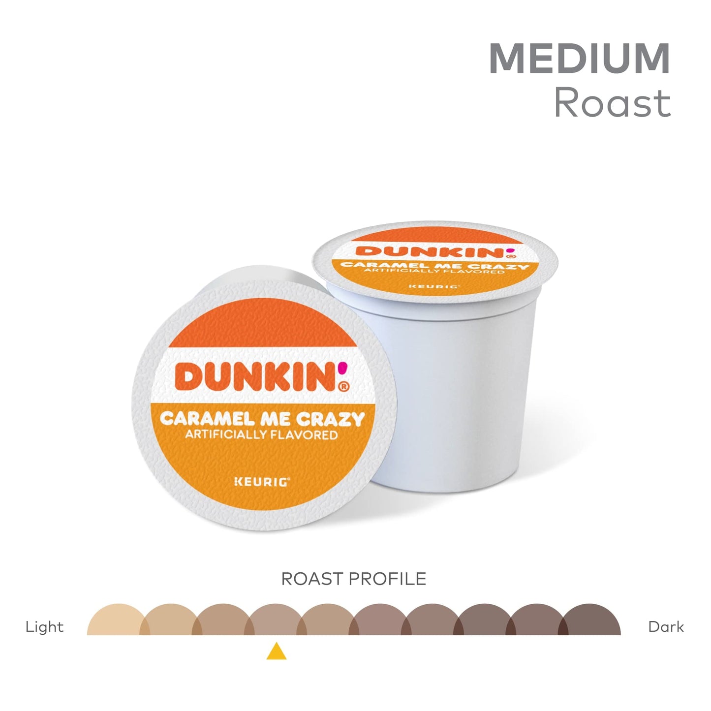 Dunkin' Caramel Me Crazy Flavored Coffee, 88 Keurig K-Cup Pods