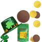 St. Patrick'S Day Coins 100 Lucky Gold Shamrock Coins Foils, Belgian Coins Bag Nut-Free (100-Pack)