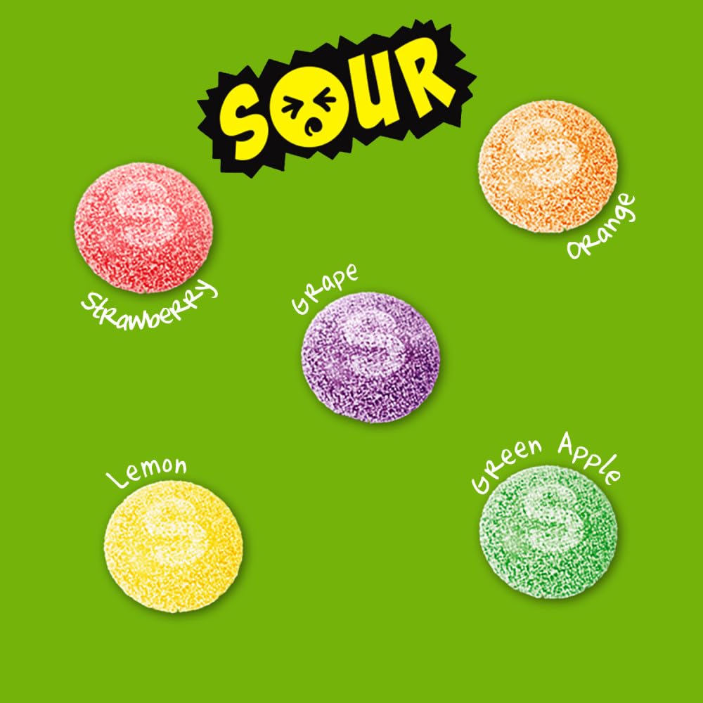 SKITTLES Sour Gummies Chewy Candy Assortment, 5.8 oz (Pack of 12)