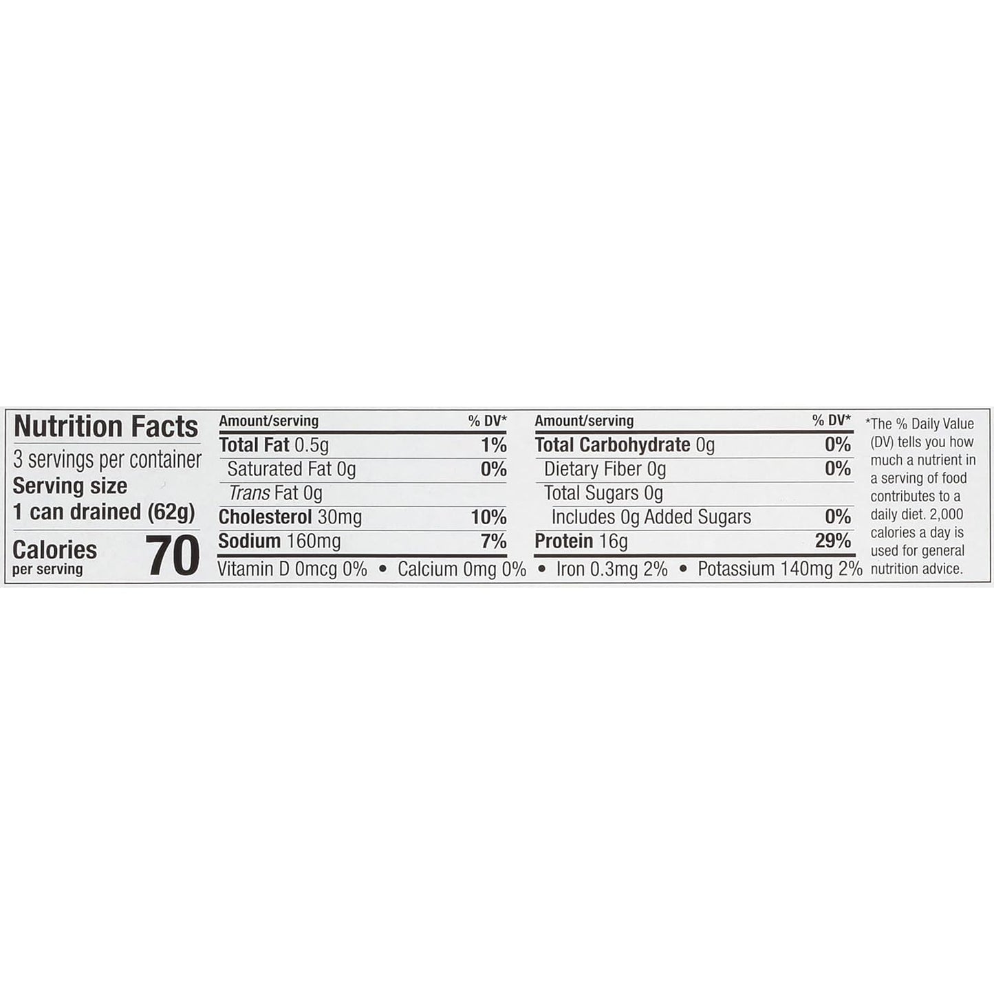 Bumble Bee Solid White Albacore Tuna in Water, 3 oz Can (Pack of 3) - Wild Caught Tuna - 16g Protein per Serving, High in Omega-