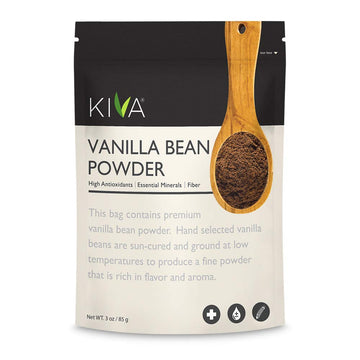 Kiva Vanilla Bean Powder, Gourmet-Grade, 100% Pure Natural Vanilla, Freshly Ground from Madagascar Bourbon Vanilla Beans, Aromat