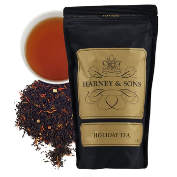 Harney & Sons Holiday Tea With Citrus, Clove, Cinnamon, Almond Flavors | 16Oz Of Loose Black Tea
