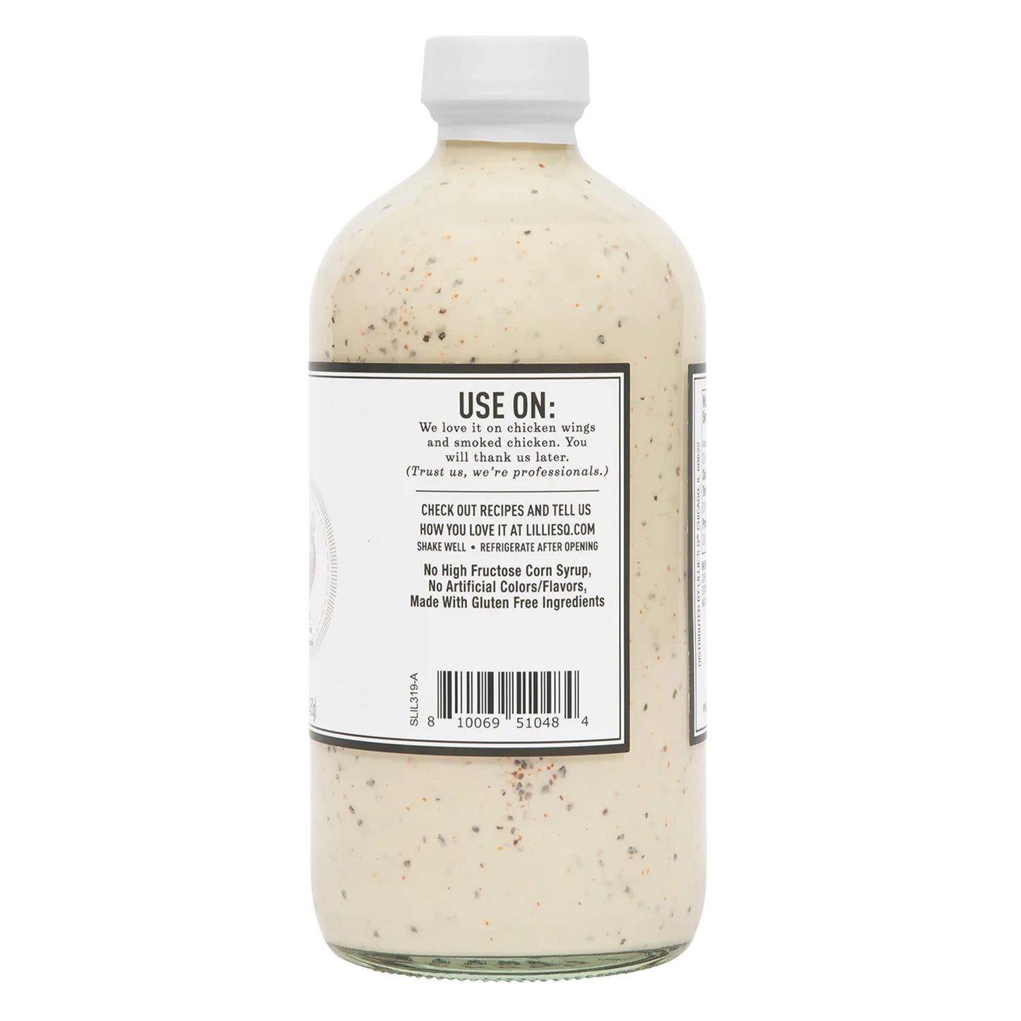 Lillie'S Q - White Wing Sauce, Mayonnaise- & Vinegar-Based, W/Gluten-Free Ingredients, Hot & Spicy Cayenne Flavor, Dairy-Free, G