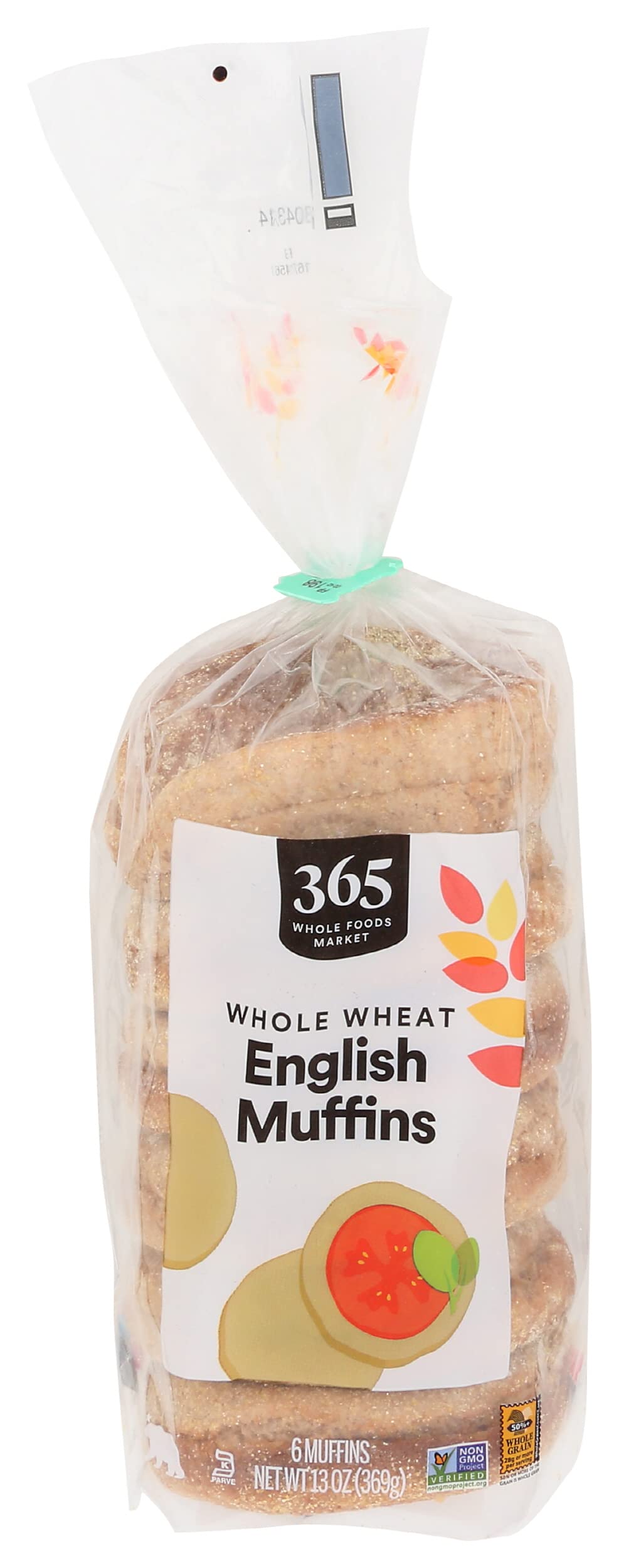 365 by Whole Foods Market Whole Wheat English Muffins 6 Count, 13 OZ