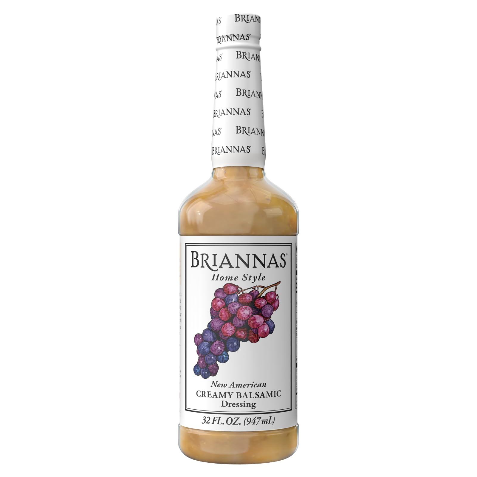 BRIANNAS Creamy Balsamic Dressing - Gluten Free, 32 oz. Bottle