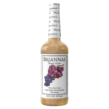 BRIANNAS Creamy Balsamic Dressing - Gluten Free, 32 oz. Bottle