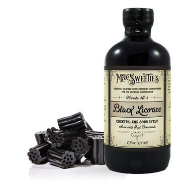 MacSweeties Cocktail Syrups - Black Licorice Flavor - 8 Fl Oz Bottle