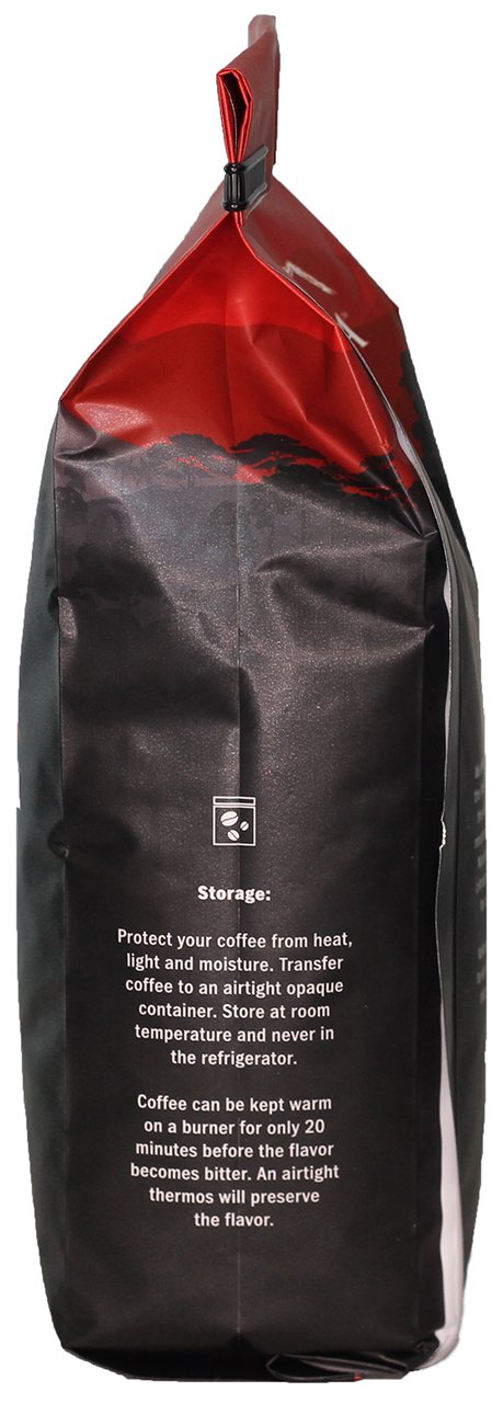 Volcanica Coffee Hazelnut Flavored Ground Coffee, 16 Ounce, Fresh Roasted, Brown