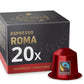 REAL COFFEE Strong Espresso Variety Pack | 100 Bold Aluminum Capsules | 6 Intense Italian Flavors | 100% Nespresso Compatible