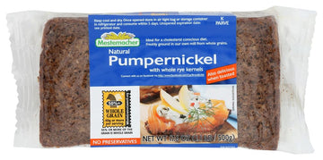 Mestemacher Bread, Pumpernickel Bread, With Whole Rye Kernels, 17.6 Ounce (Pack Of 3)