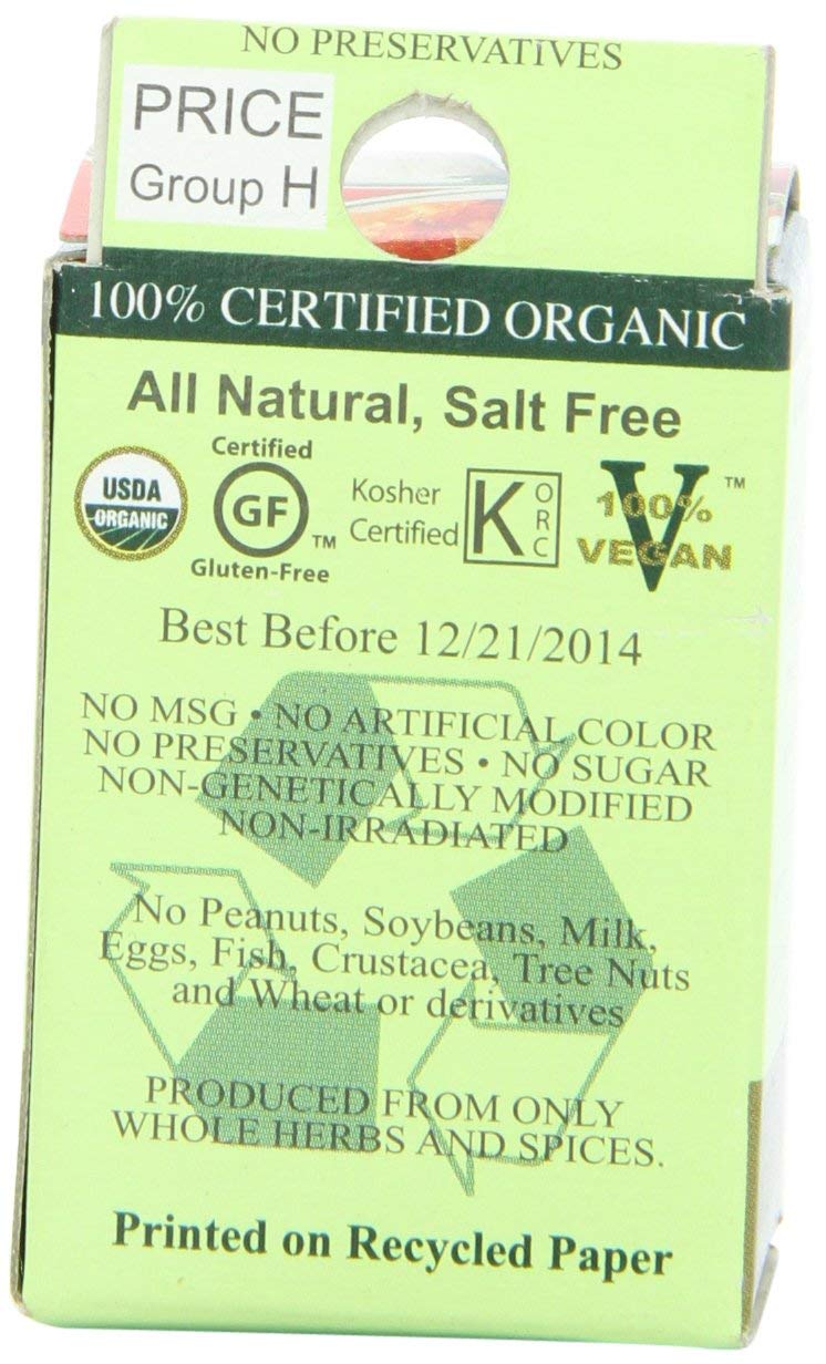 Spicely Organic Mexican Seasoning 0.5 Oz Certified Gluten Free