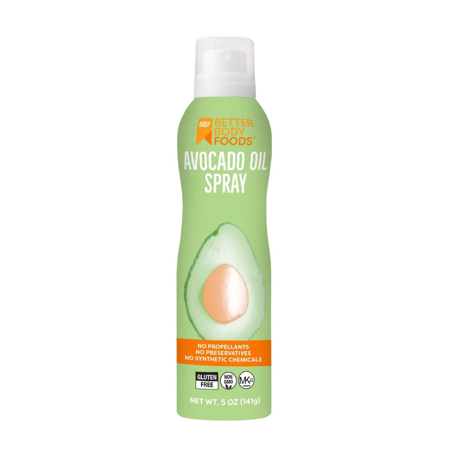BetterBody Foods Avocado Oil Spray, Non-GMO, Kosher, Keto and Paleo Diet Friendly, for High-Heat Cooking, Frying, Baking, 5 Fl O