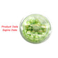 Weraru Edible Green Pearl Sugar Sprinkles Candy Mixing Size Baking Edible Cake Decorations Cupcake Toppers Cookie Decorating Cel