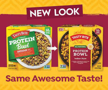 TASTY BITE Indian Protein Bowl, 8.8 Ounce, Pack of 6, Ready to Eat, Microwaveable, Vegan, 12 Grams Plant Protein