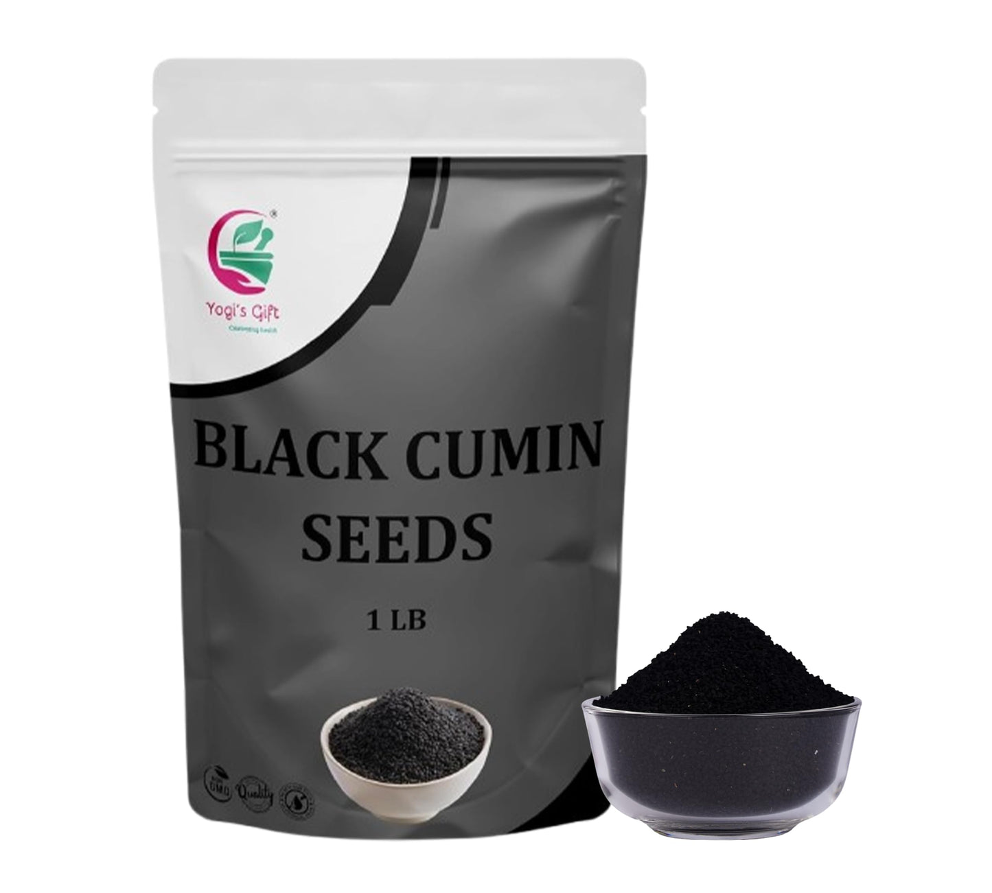 Black Cumin Seeds 1 Lb, Nigella Sativa, 100% Pure & Natural, Enhanced Quality Kalonji Seeds, Perfect For Seasoning, Cooking, Sprouting & Herbal Uses - By Yogi’S Gift®