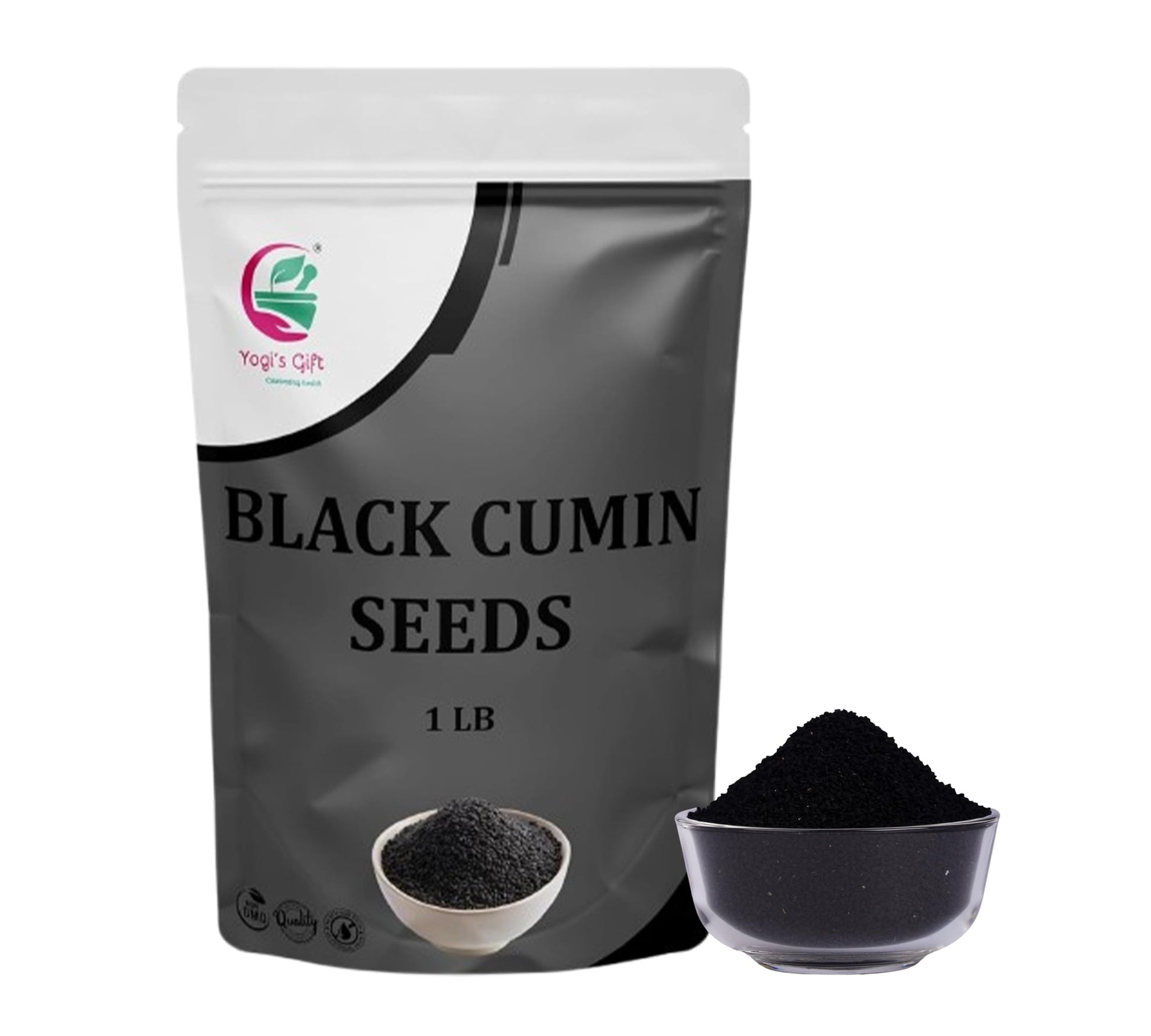 Black Cumin Seeds 1 Lb, Nigella Sativa, 100% Pure & Natural, Enhanced Quality Kalonji Seeds, Perfect For Seasoning, Cooking, Sprouting & Herbal Uses - By Yogi’S Gift®