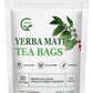GORNVB Unsmoked Yerba Mate Tea Bags, Organic, 30 Count, Rich in Chlorophyll and Antioxidants