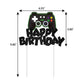 Video Game Cake Topper Glitter Game Controller Happy Birthday Cake Topper Cake Decorations Picks For Kids Gaming Themed Birthday
