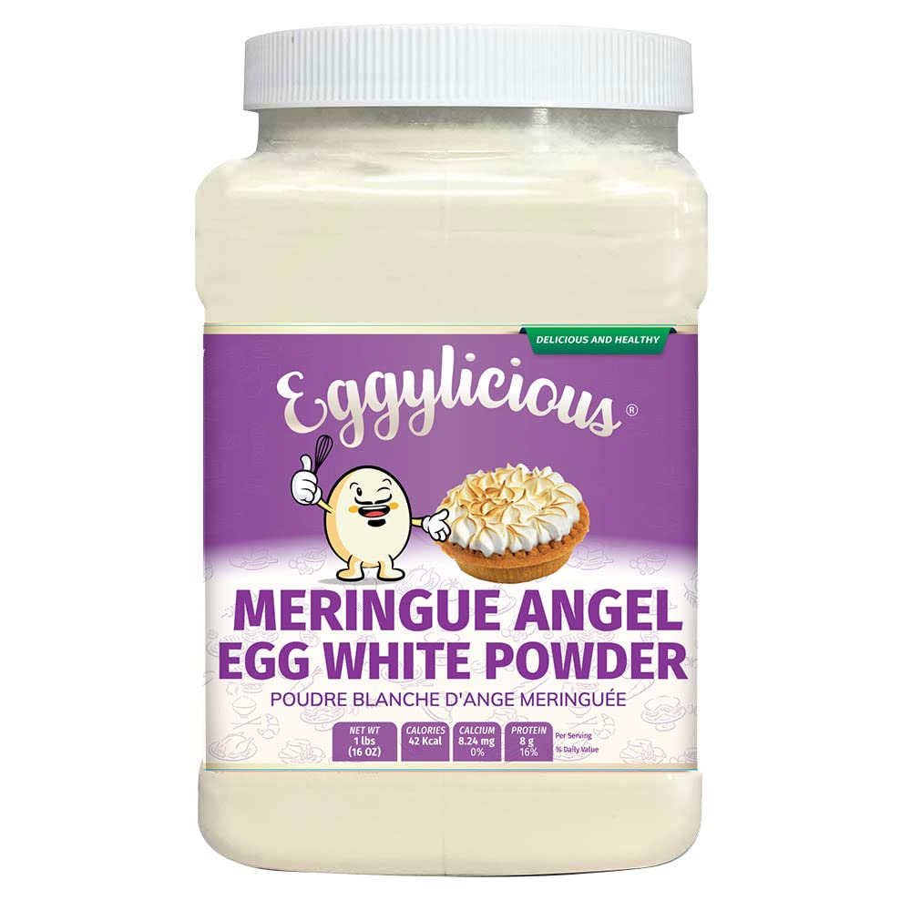 Eggylicious Meringue Powder - Made w/Pure Egg Whites - Gives Body & Stability to a variety of icings - Ideal for Homemade Fillin