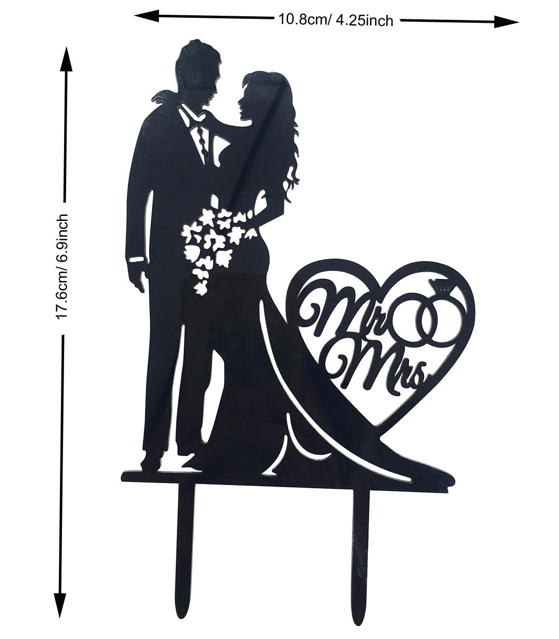 Mr And Mrs Cake Topper Acrylic Love Wedding Cake Topper Funny Bride And Groom Cake Topper