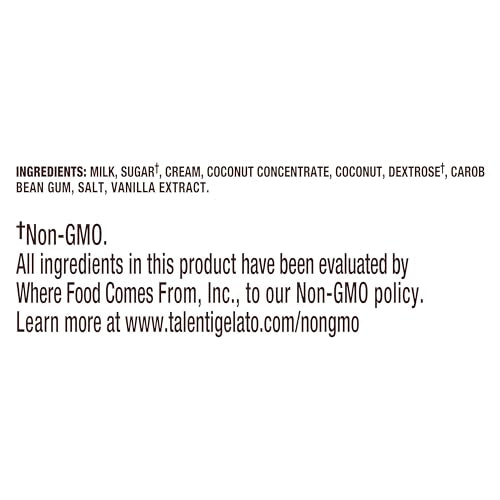 Talenti Gelato, Caribbean Coconut, 16 oz (Frozen)