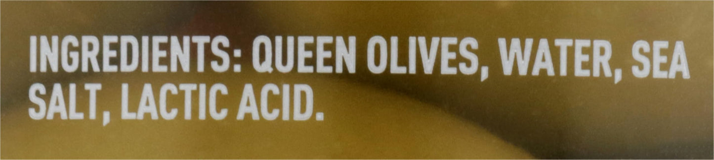 Mario Camacho Foods Pitted Queen Party Colossal Olives, 9 Ounce